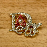 DST Delta Dear Rhinestone Pin
