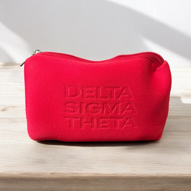 ΔΣΘ Red Cosmetic Bag