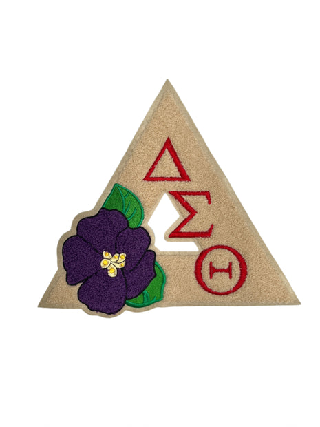 Delta Pyramid Chenille Patch