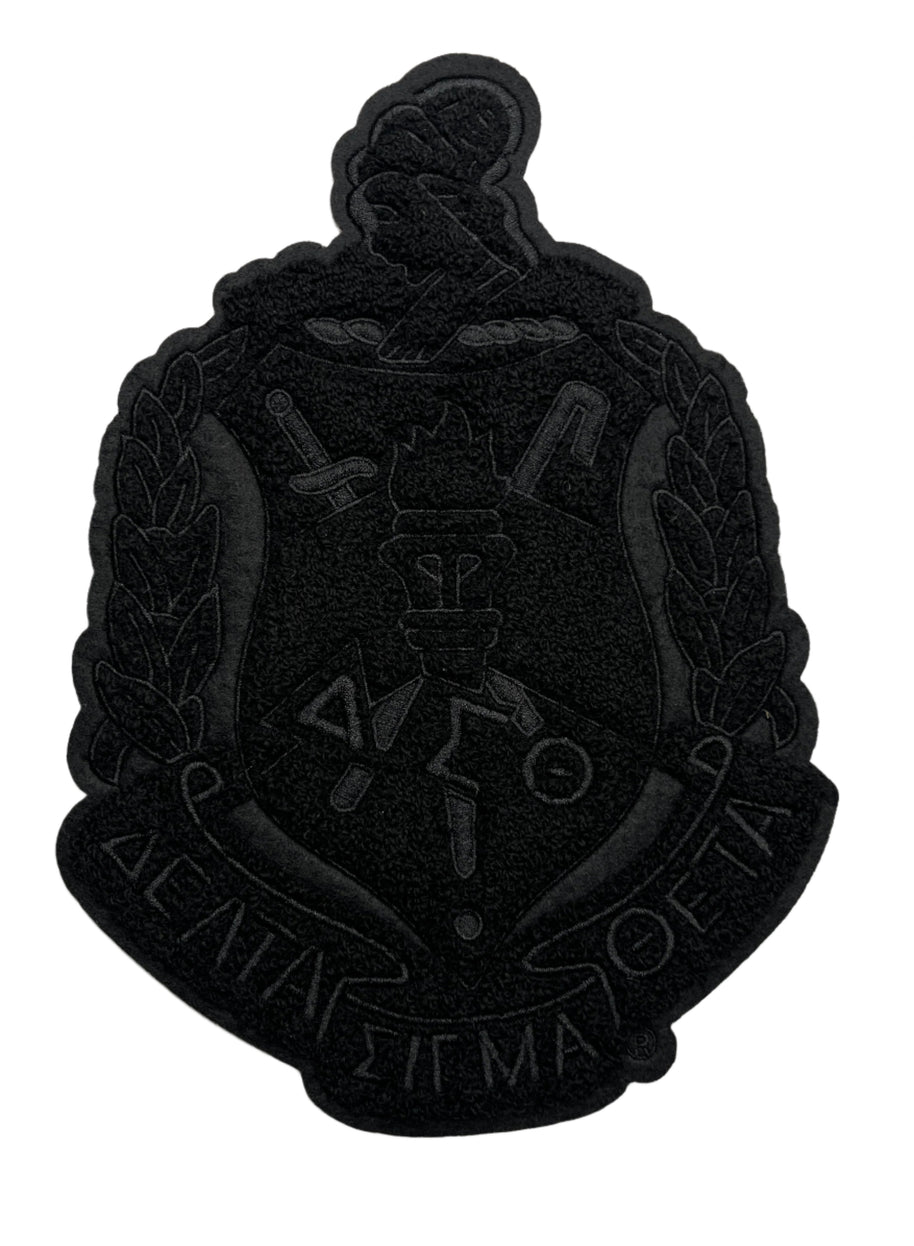 Black Chenille Shield