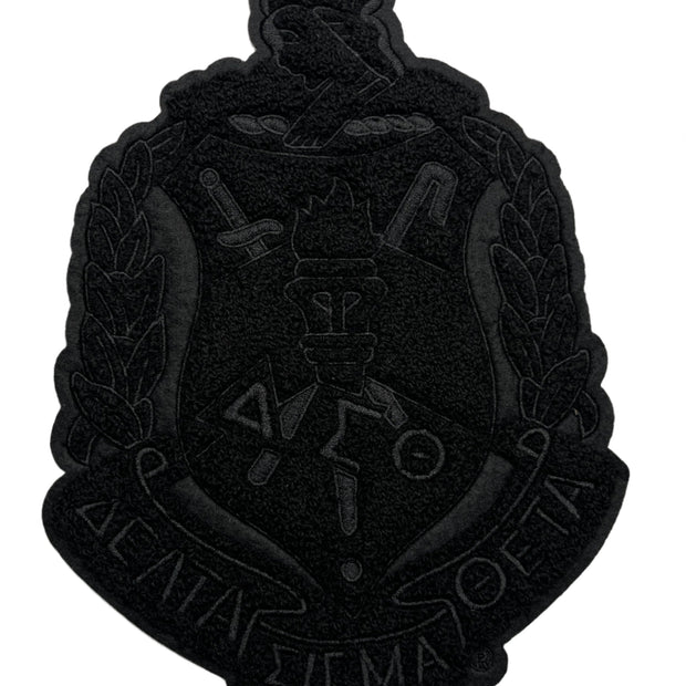 Black Chenille Shield