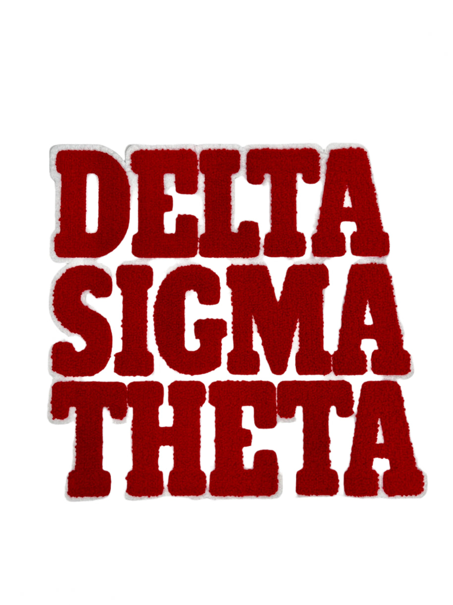 Delta Sigma Theta Chenille Patch