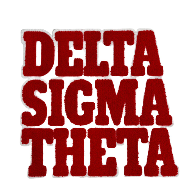Delta Sigma Theta Chenille Patch