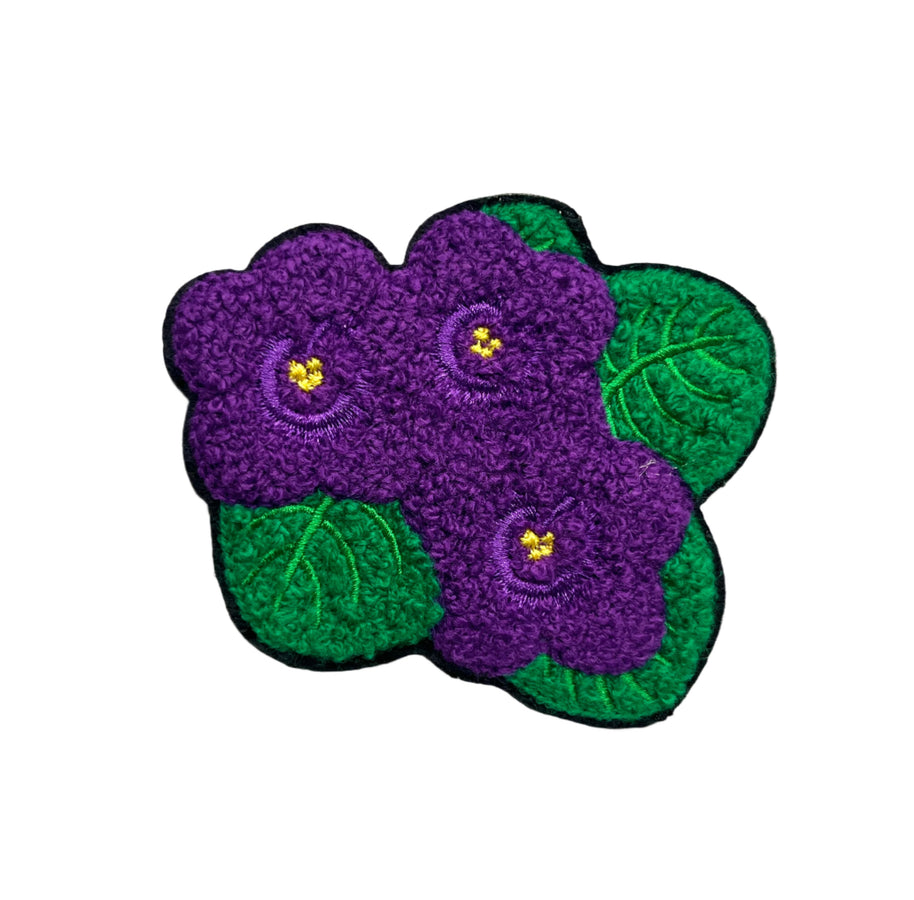 Violet Chenille Patch
