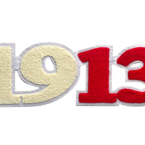 1913 Cream + Red Patch