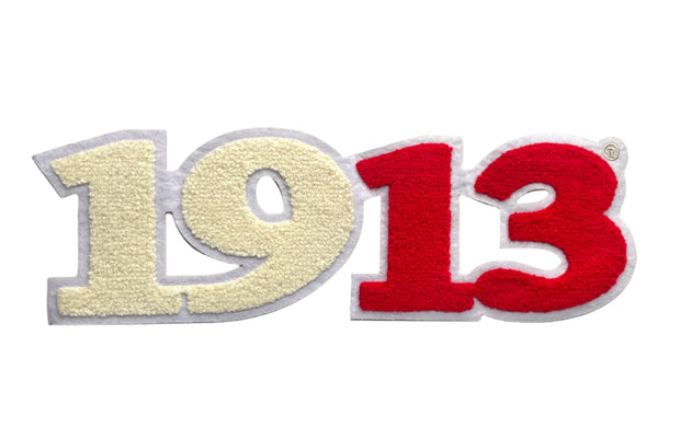 1913 Cream + Red Patch