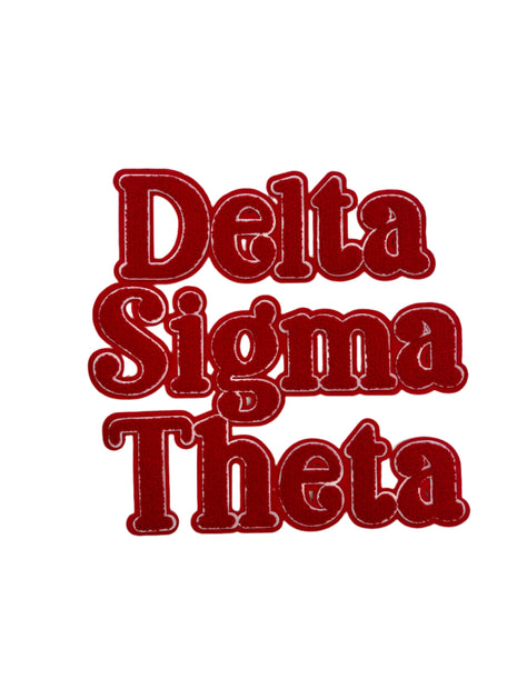 Delta Sigma Theta Chenille Patch