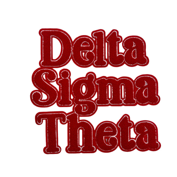 Delta Sigma Theta Chenille Patch