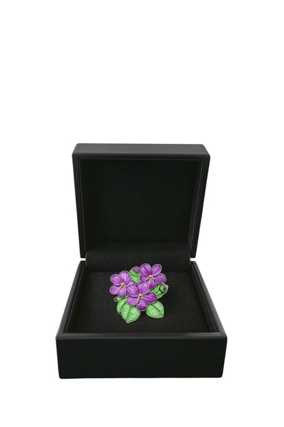 ΔΣΘ Violet Brooch
