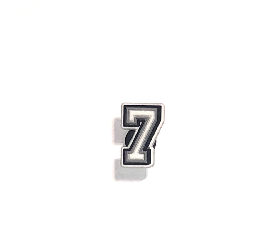 Numerical Croc Shoe Charm