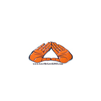 DST Pyramid Hand Sign Pin