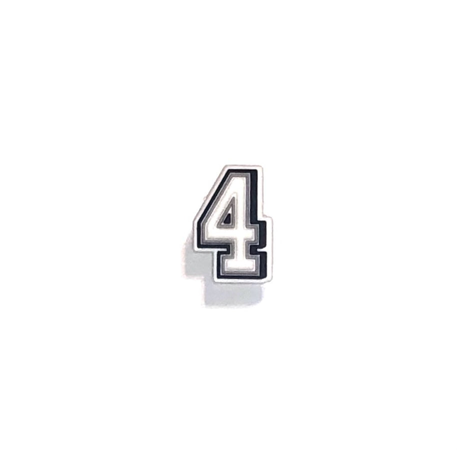 Numerical Croc Shoe Charm