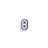 Numerical Croc Shoe Charm