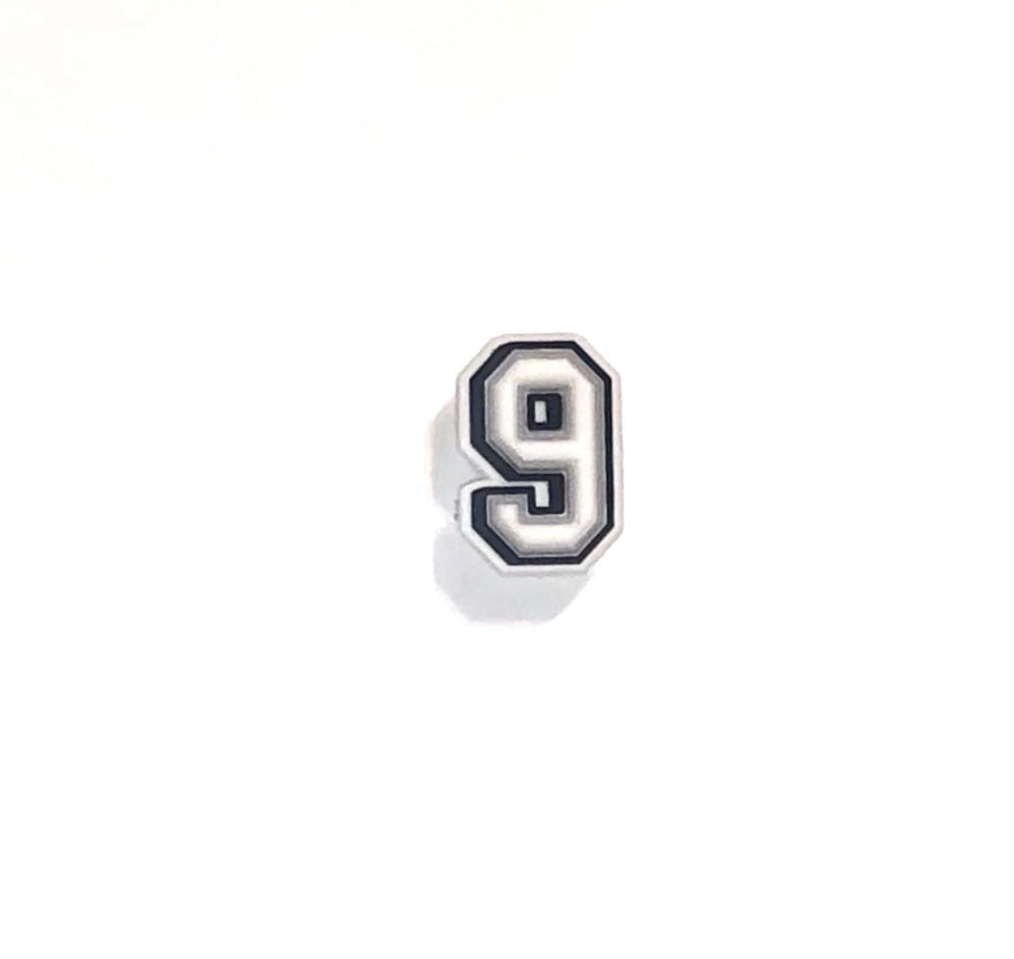 Numerical Croc Shoe Charm