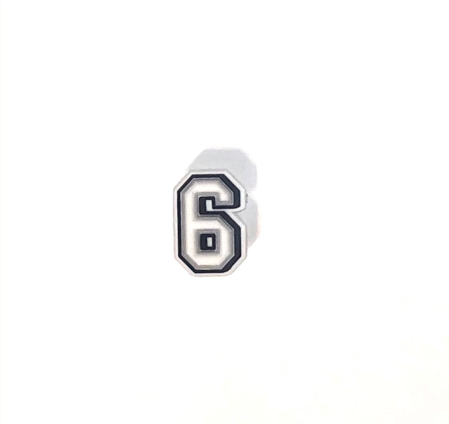 Numerical Croc Shoe Charm