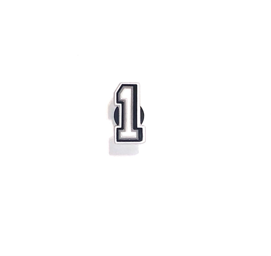 Numerical Croc Shoe Charm