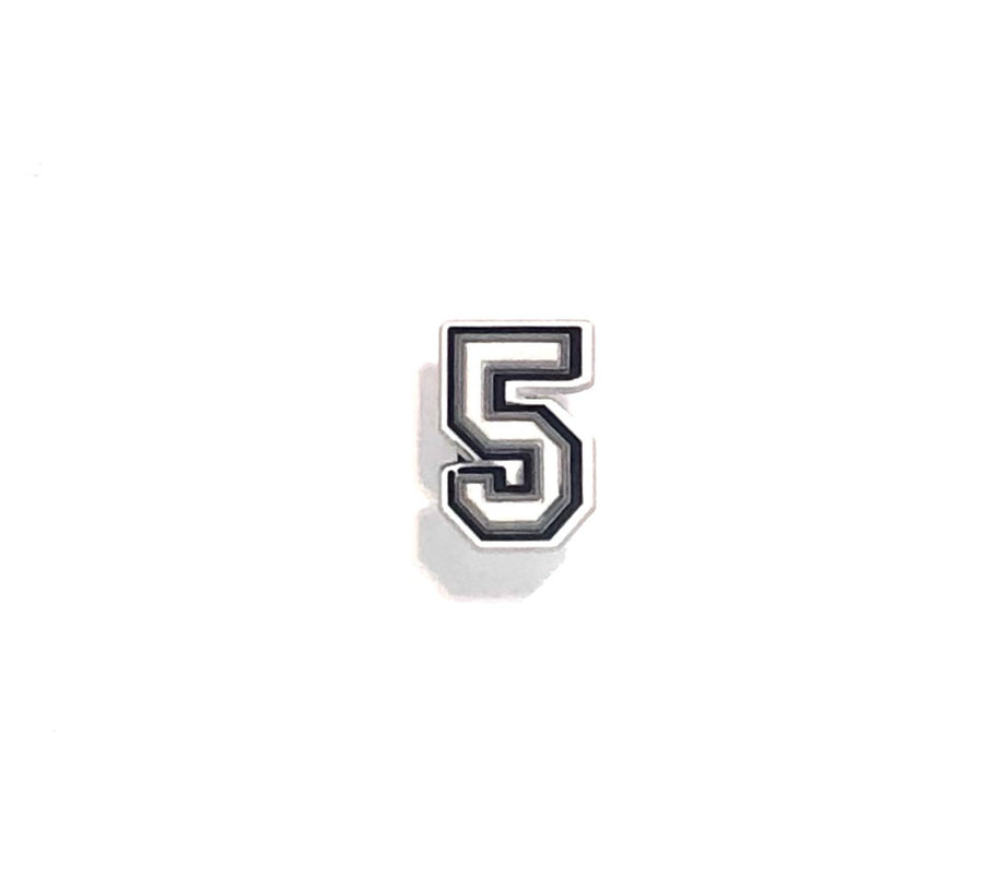 Numerical Croc Shoe Charm