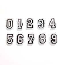 Numerical Croc Shoe Charm