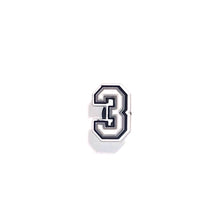 Numerical Croc Shoe Charm