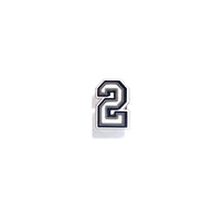 Numerical Croc Shoe Charm