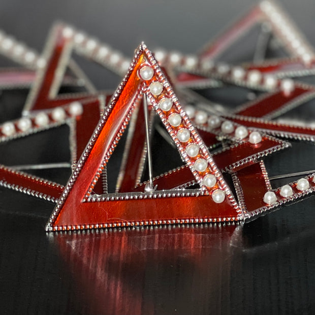 Delta Jewel Pyramid Pin