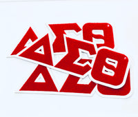 Delta Sigma Theta Greek Letters Iron-On Patch