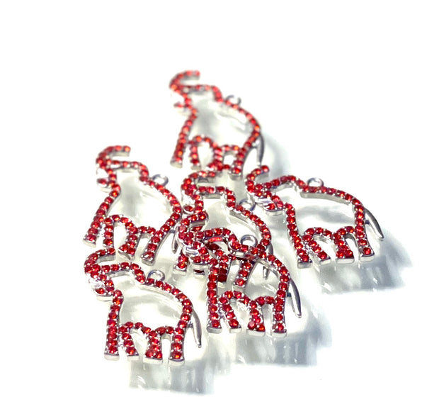 DST Rhinestone Elephant Charm