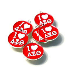 I Heart DST Round Charm