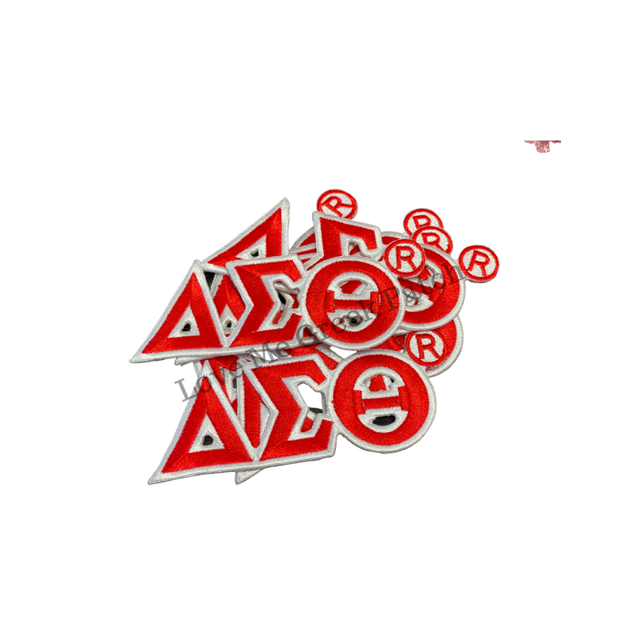 DST Greek Letter Patch Iron On Patch