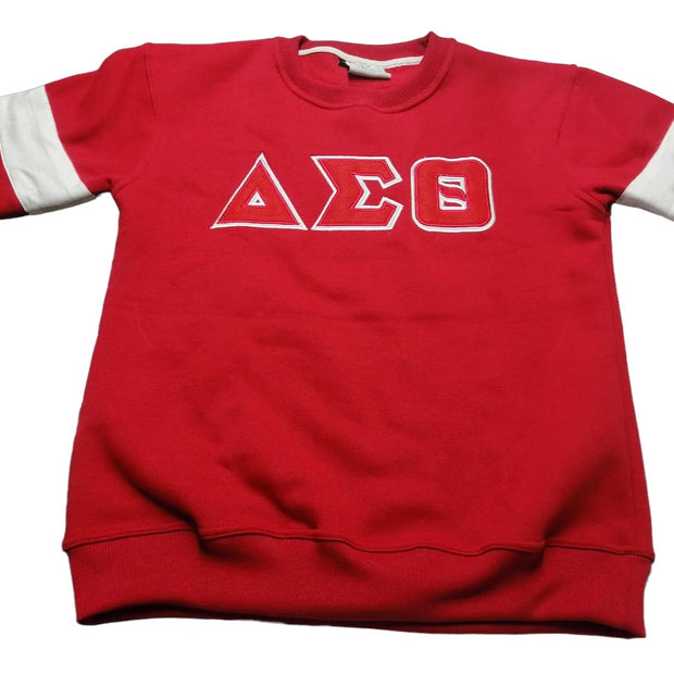 Delta Red Greek Letter Sweatshirt