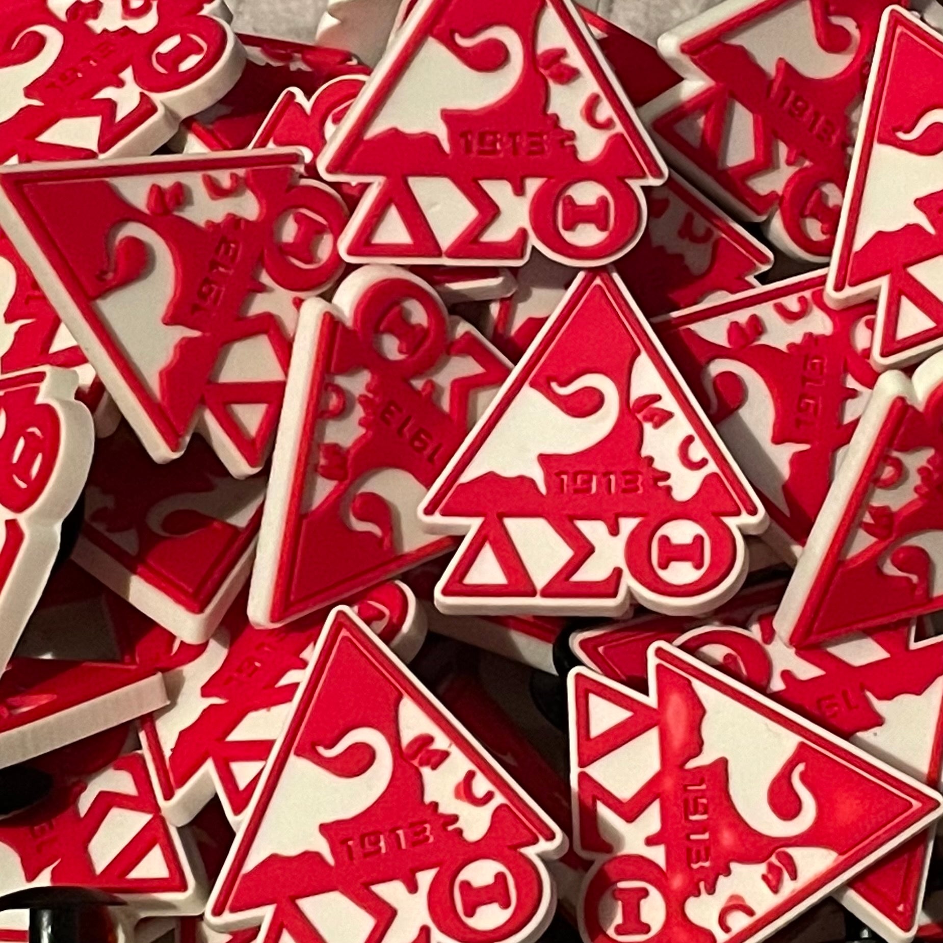 DST Pyramid w/ letters Croc Shoe Charm