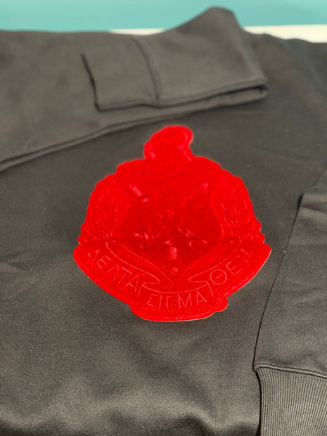 DST Red Chenille Shield Sweatshirt