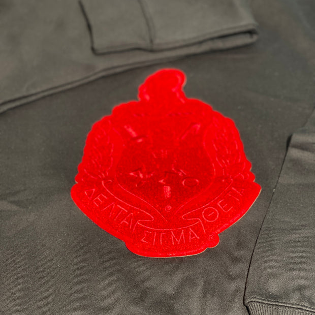 DST Red Chenille Shield Sweatshirt