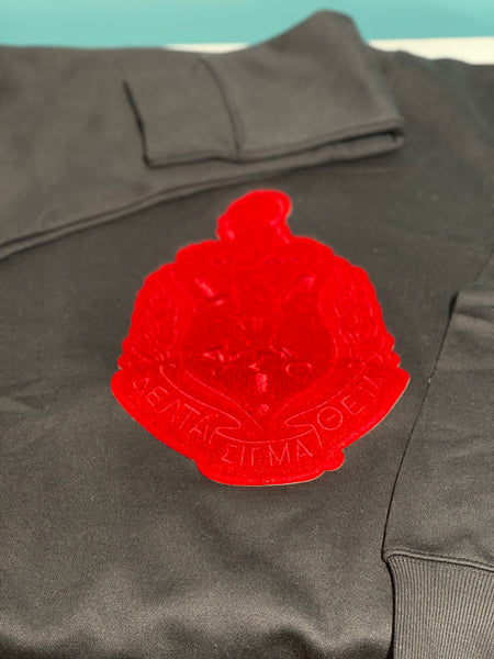 DST Red Chenille Shield Sweatshirt