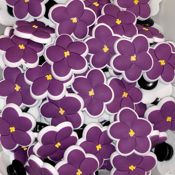 Violet Flower Shoe Charm