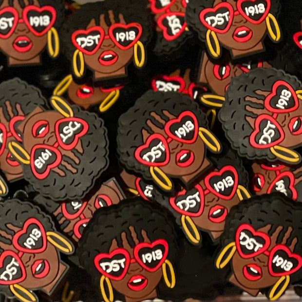 DST Diva w/ sunglasses Croc Shoe Charm