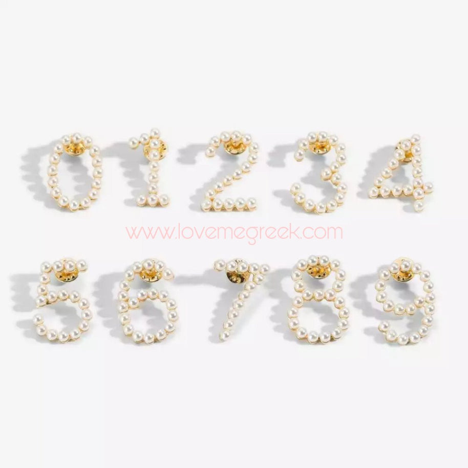 Pearl Number Pins